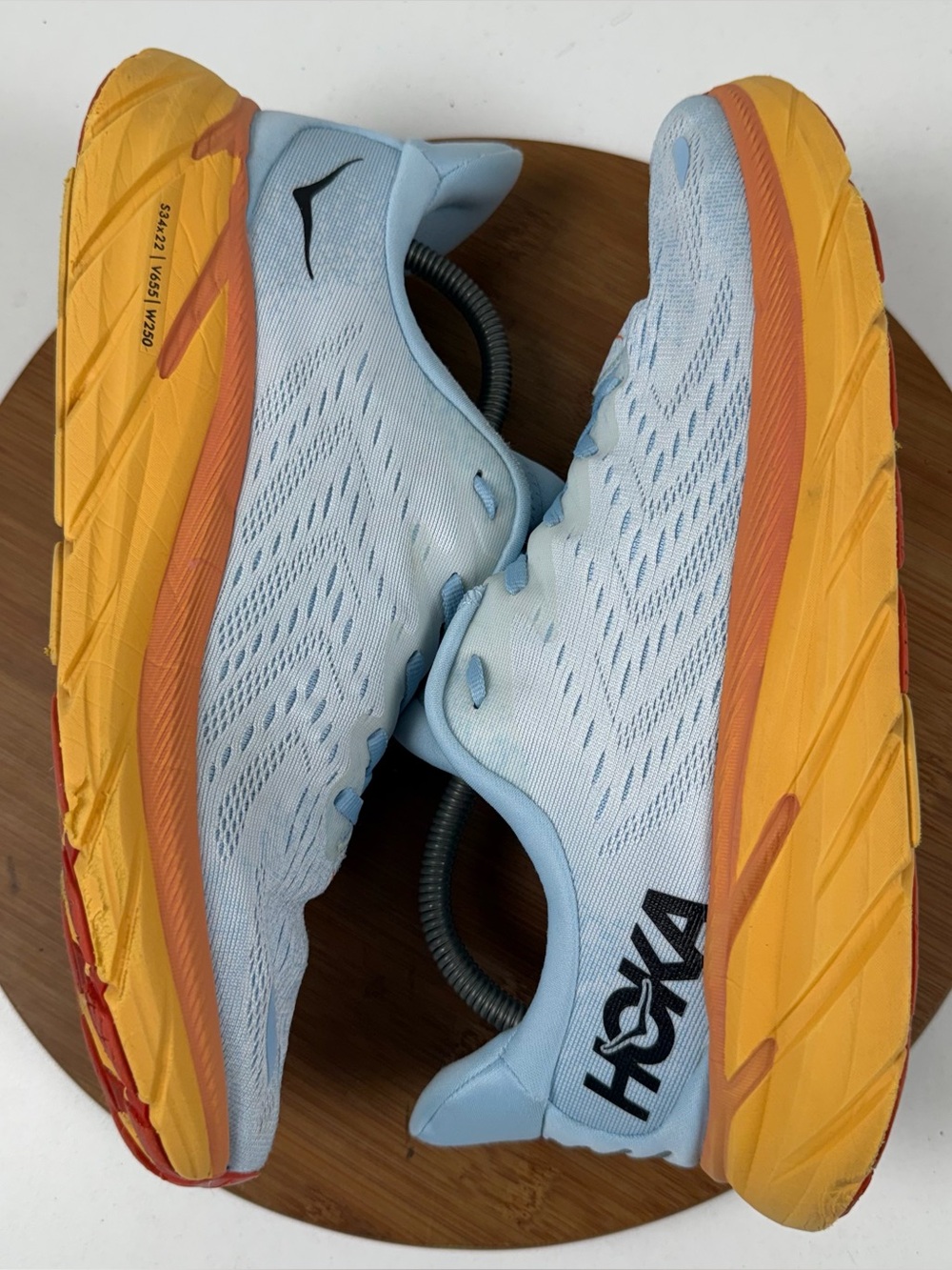 Hoka Clifton 8 Light Blue Running Shoes - Picture 7 of 10